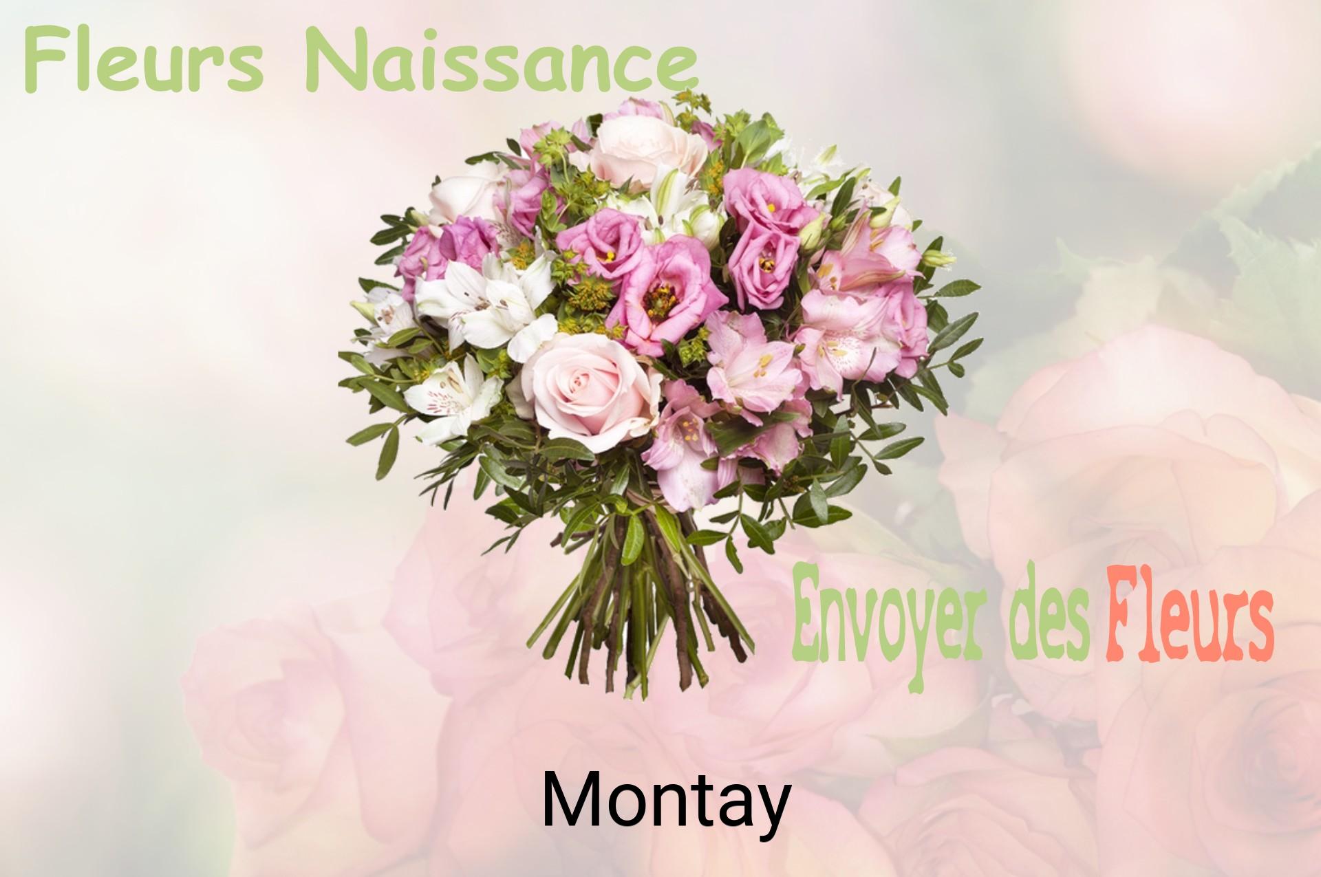 Bouquet de fleurs de naissance livré à Montay