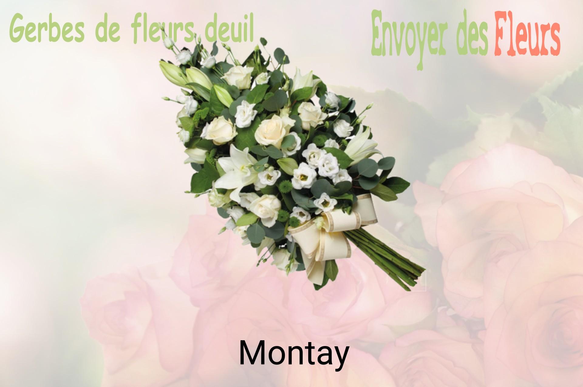 Gerbe de fleurs de deuil livrée à Montay